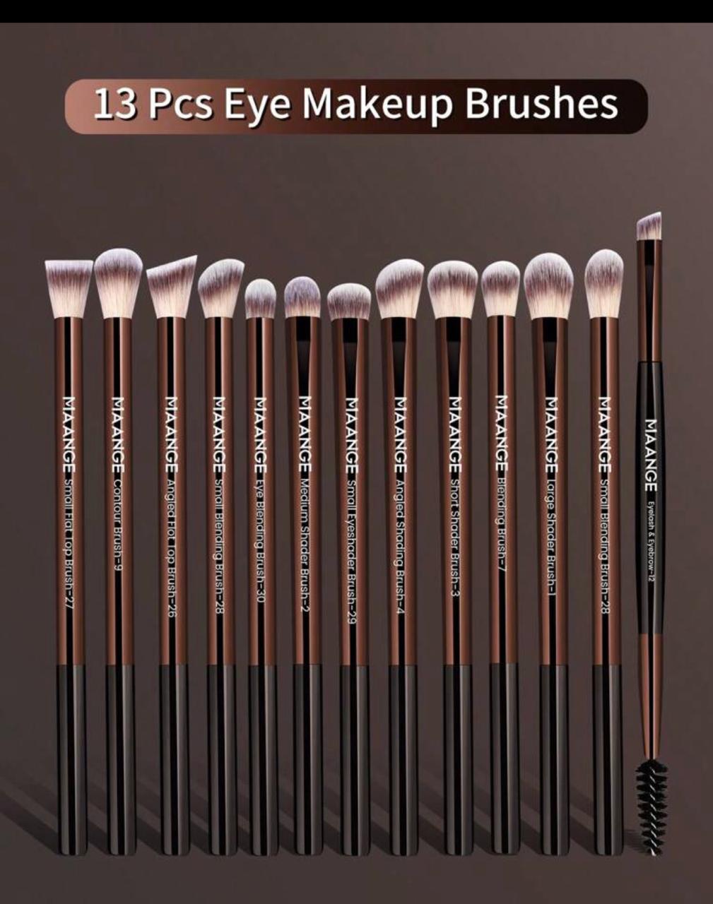 Maange 13-Piece Eye Makeup Brush Set