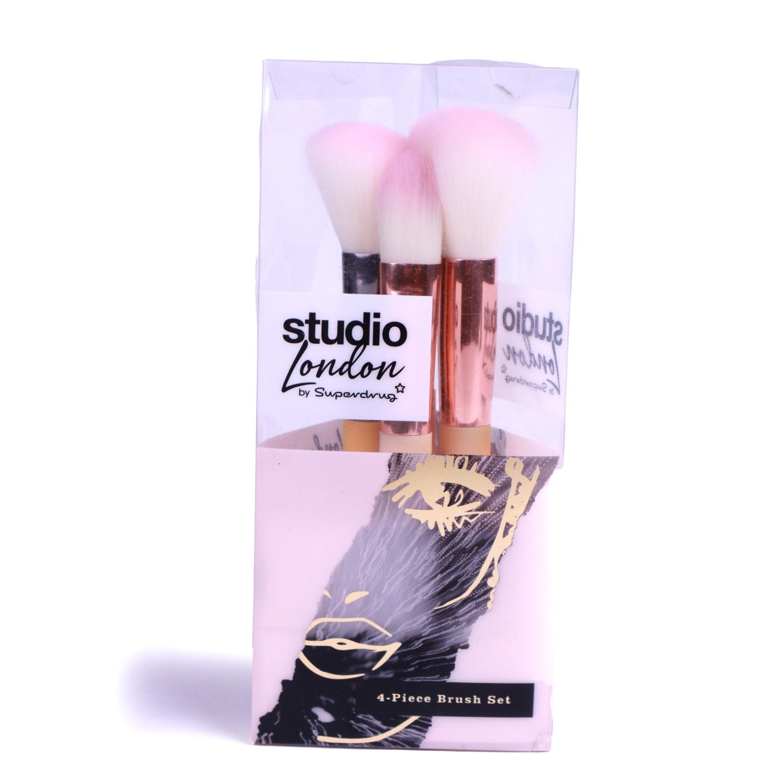 Studio London 4pcs makeup brush set